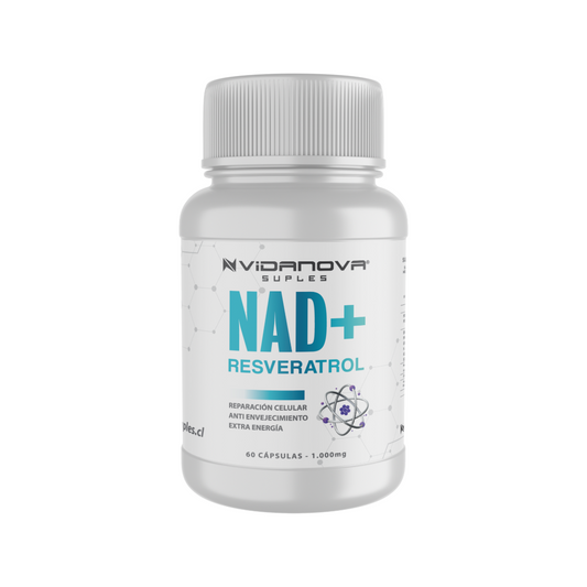 NAD+ Resveratrol 60 cápsulas 1000mg